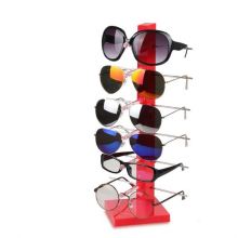 Black Red Yellow Glasses Display Cabinet Rack - 6 Pairs Counter Type