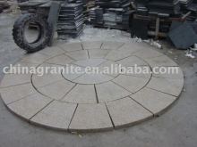 granite slabs and pavement