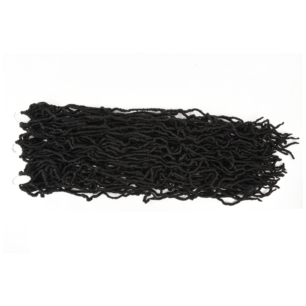 MYZYR 18 24 36inch Nu LocsGoddess Faux Locs Curly Ombre Braiding Hair Soft Braids Synthetic Crochet Braid HairExntension