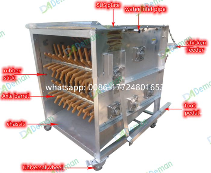factory price poultry feather plucker chicken duck depilator machine goose quail pigeon hair plucking machine