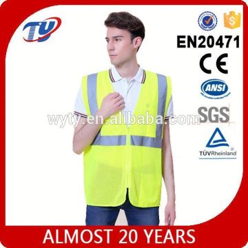 safety vest with zipper