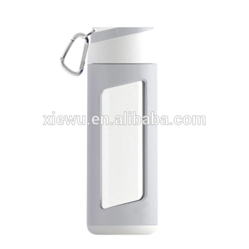 X&W 320ml glass bottle water bottle with pp lid