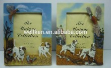 resin dog photo frame