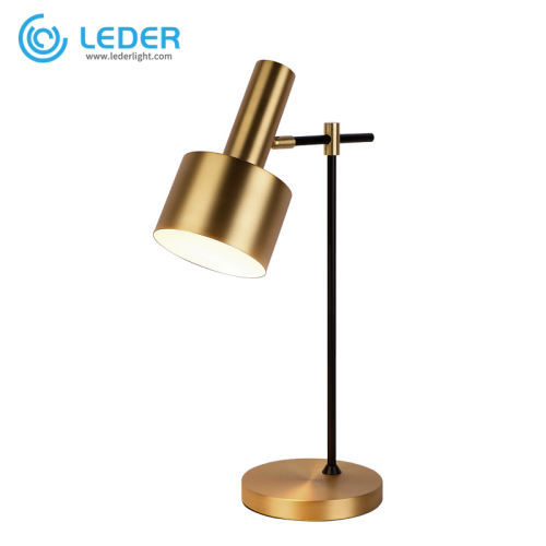 Lampu Meja Samping Emas LEDER