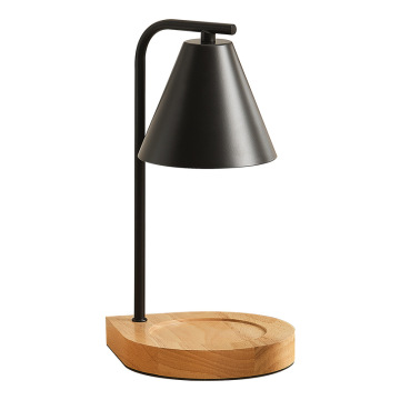 Minimalist Aromatherapy Wax Lamp: Wood Art Candle Lamp with Temperature Adjustment