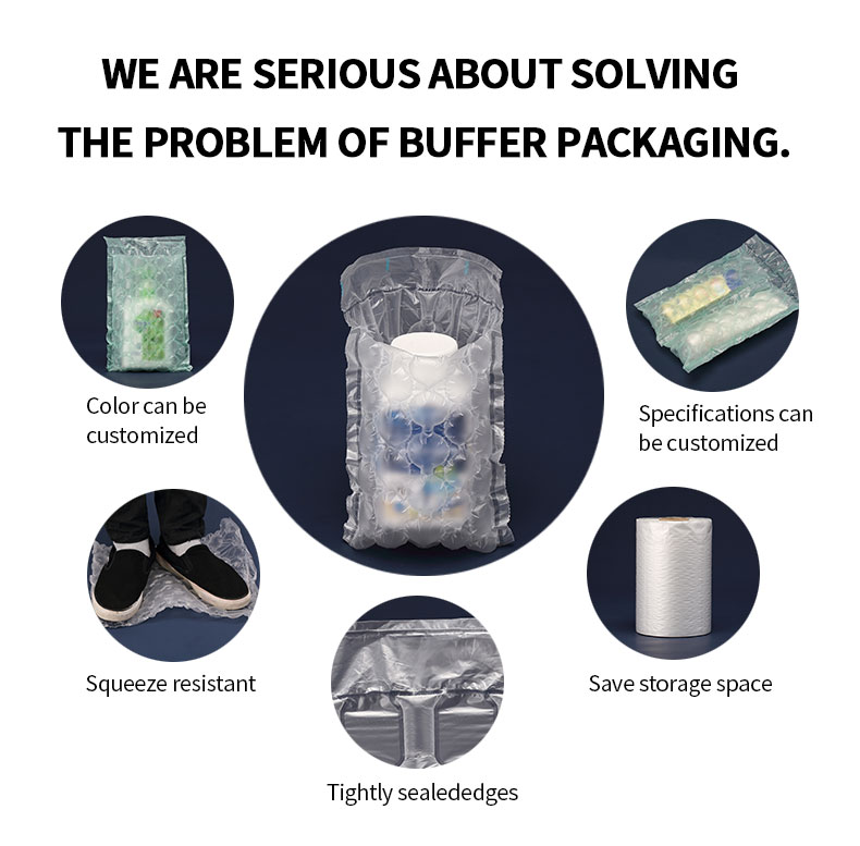 Transparent air cushion bag packaging air cushion bag filling packing