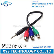 3rca Female to 3.5mm video cable