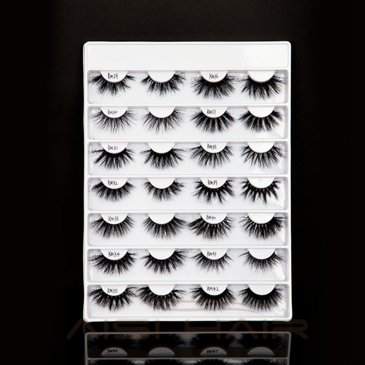 OEM & ODM Available Free Sample 100% Natural Material Hand-made Mink Eye Lashes Private Label 25 mm 3D Eyelashes