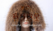 100% Raccoon Fur Strips/Trimming/Collar For Winter Coat