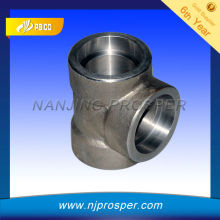 Forged steel pipe tee joints