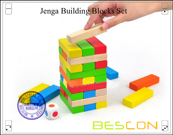 Jenga Building Blocks Set