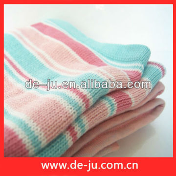 Baby Cotton Blanket Colorful Strip Cotton Blanket