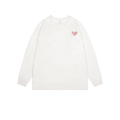 Peach Heart Pullover Kaus kosong Sweater Fleece