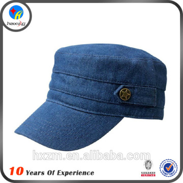 wholesale cool denim flat top hat designer