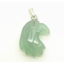 Pendentif Aventurine Forme tête verte Aventurine