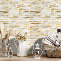 Yellow Glass Rectangle Mosaic Interior Wall Decoration