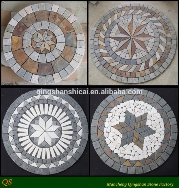 round floor mosaic medallion,tile round mosaic medallion