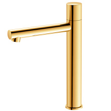 polished brass bathroom faucet Tall Polished Brass Bathroom Faucet Gold Manufactory