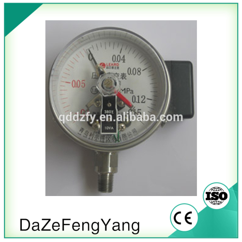 60mm double pointer electric contact pressure gauge