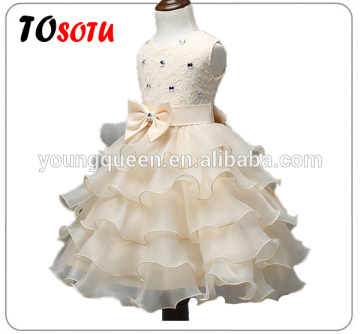 D70 girls Beaded lace dress summer Princess Dress