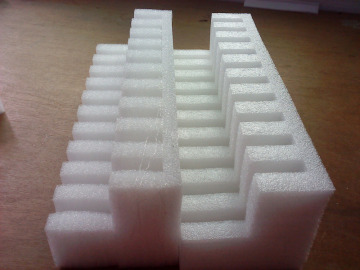 White foam inserts for boxes, epe foam inserts