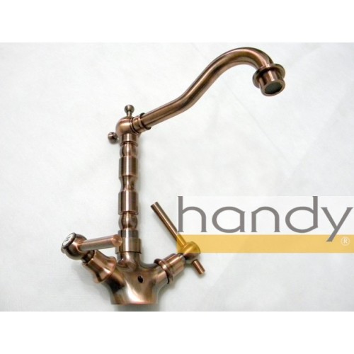 Antique Copper Kitchen Faucet With Purified Outlet