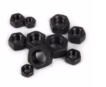 HEX NUT ZINC PLATED BLACK