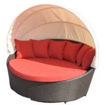 Big Round Sunbed Outdoor Furniture Beach Bed Sun Lounge