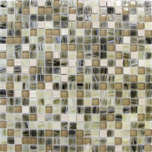 Piedra y vidrio Arte Craft Backsplash Mosaico