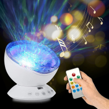 Ocean Wave Light Projector Remote Night Light For Baby Bedroom