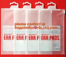 PVC plastic packaging bag, hook hanger bag, underwear shirt bag, pp hanger bag with hook top, hanger plastic ziplock bag