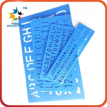 colorful multifunctional drawing alphabet stencil ruler