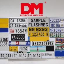 Number Plate reflective sheeting
