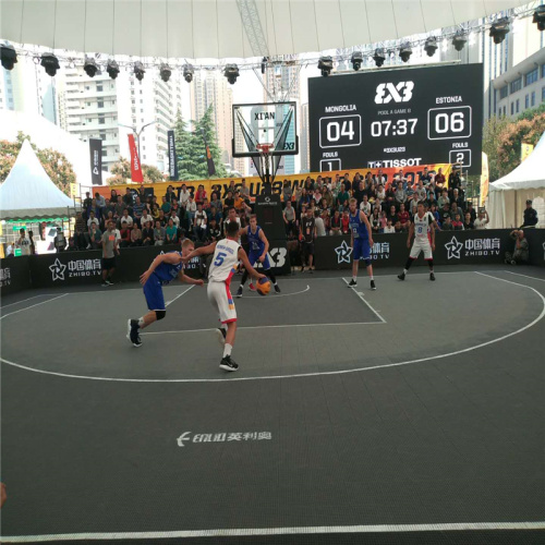 Enlio ses fiba 3x3 Outdoor Sports Tile Basketball