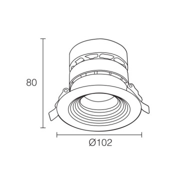 Round Shape Dimmable 15W LED Downlight