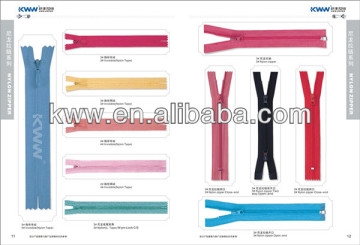 colorful nylon elastic zipper