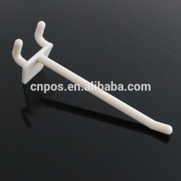 cardboard nylon pegboard hooks in supermarket