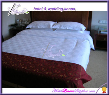 8.5cm checker white hotel bed sheets for 5-star luxurious hotels