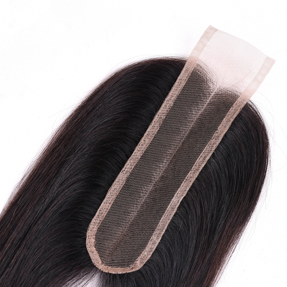 Processed mink indian raw premium virgin hair weave wholesale 2x6 lace closure