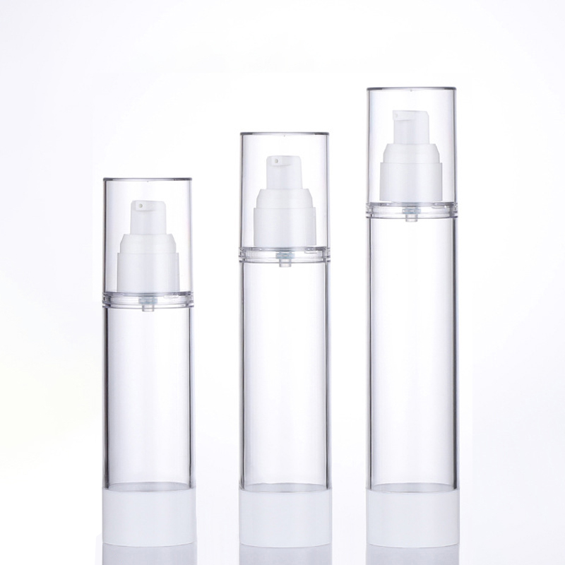 Przezroczyste pojemniki do pakowania kosmetyków bezpowietrzna butelka