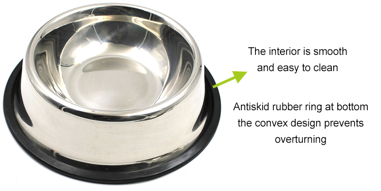 Wholesale Custom Cat Water Stainless Steel Pet Food Bowl for Dogs