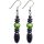 Hematite Earring With 925 Greenyellow Silver Hook