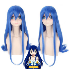 Blue Heat Resistant Synthetic Fiber Cosplay Wig for Wendy Marvell from Fairy Tail