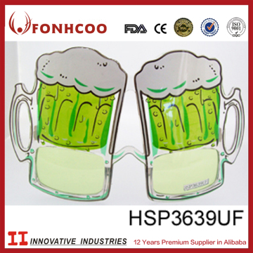 FONHCOO Manufacturing Company New Design Green Beer Bottle Party Sunglasses