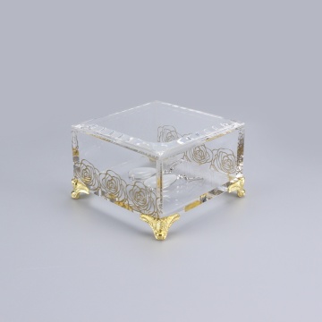 Hot selling square acrylic jewelry organizer