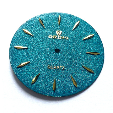 Custom Glitter watch dial in Lozenge index