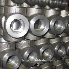 F304 ASME B16.11 3000lbs pipe fittings SW elbow 90degree SW Elbow Tee