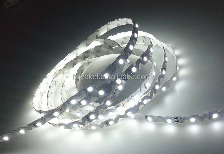 nano waterproof IP65 2835 SMD s shape flexible led strip 60led/m DC24V 8mm easy install bendable strip led