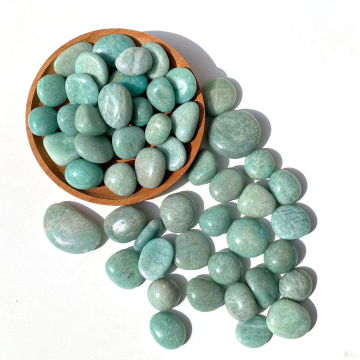 Amazonite Tumbled Stones for Decorative Fish Tanks and Healing - Wholesale Natural Polished Gemstones