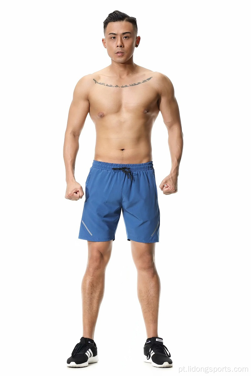 Men do logotipo personalizado Treinando shorts em branco da academia